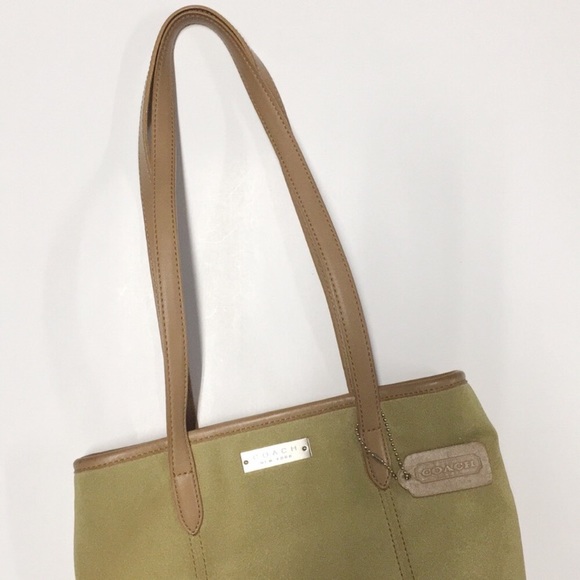 COACH • VTG Drop Handle Bucket Shoulder Tote Bag - Picture 3 of 8